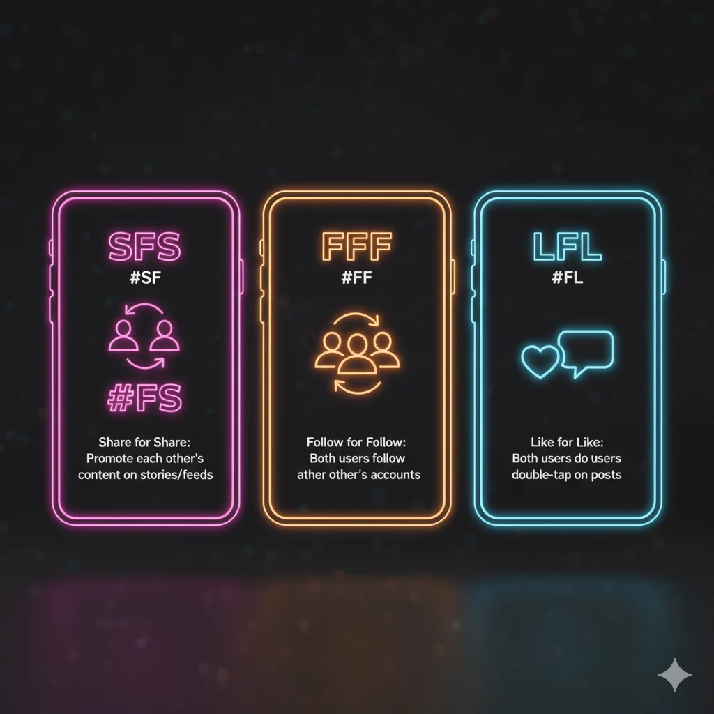 Comparison of SFS and similar social media slang like FFF and LFL