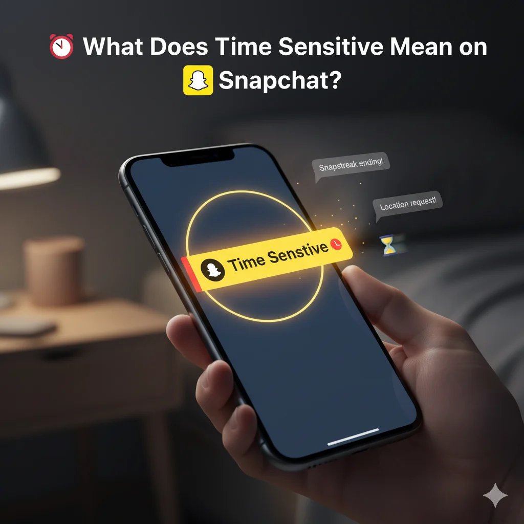 ⏱️ What Does Time Sensitive Mean on Snapchat?