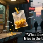 what does put the fries in the bag mean