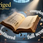 What Does Unabridged Mean